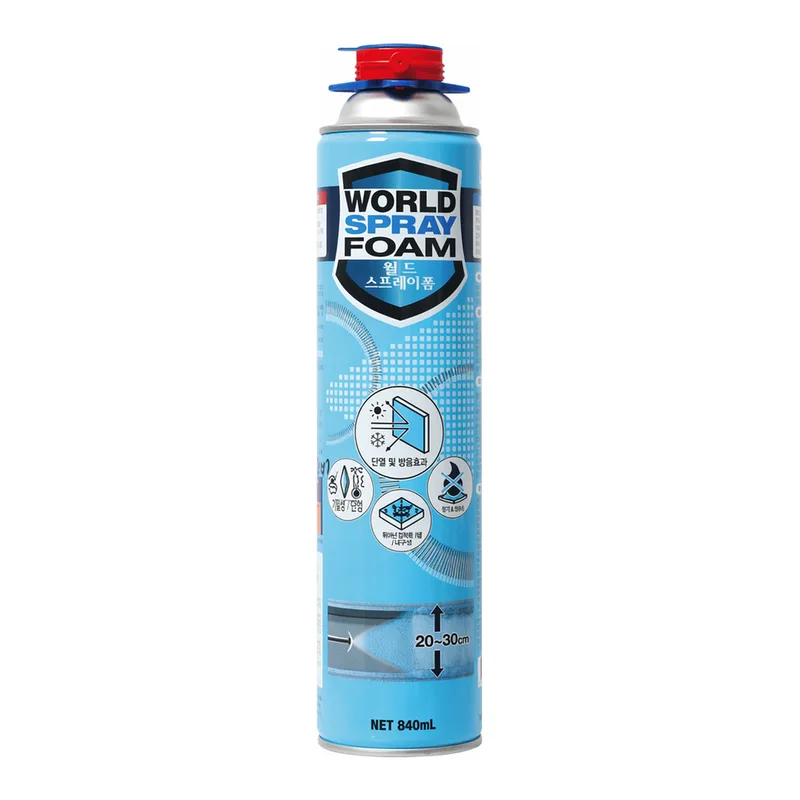 Daihan Science Polyurethane Spray Foam, Gun-·Adapter-type for Sealing·Repair·Insulation, 840㎖,