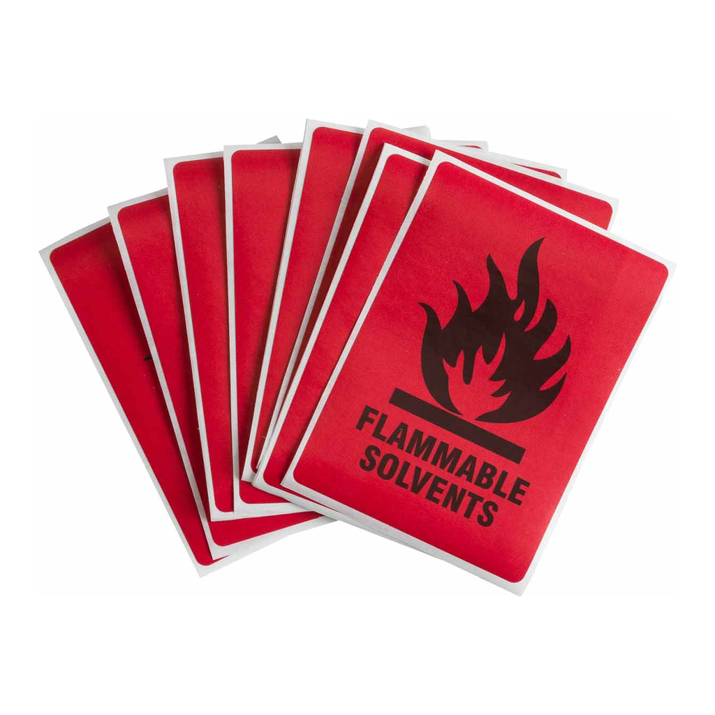 Brady Flammable Solvents Labels