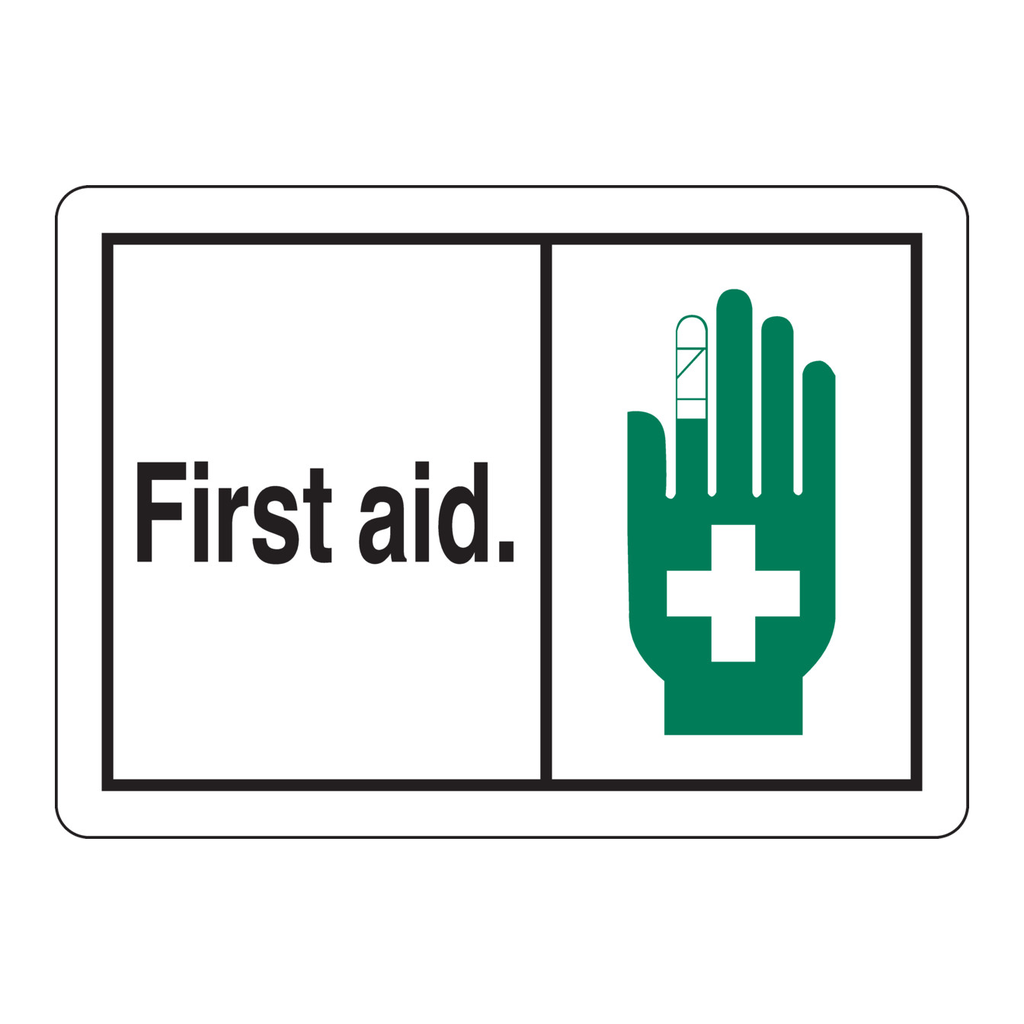 Brady FIRST AID Sign