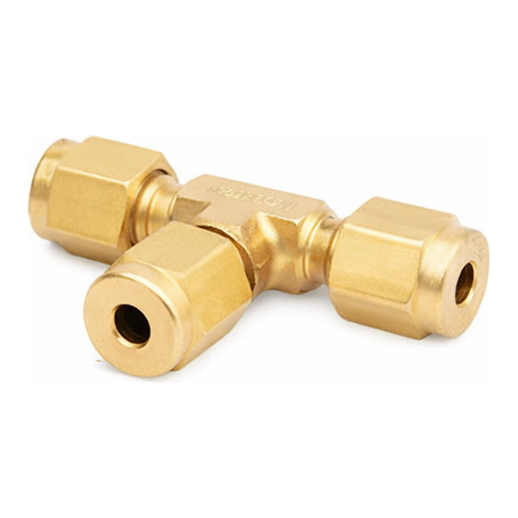 Agilent Tee, 1/8 inch Brass