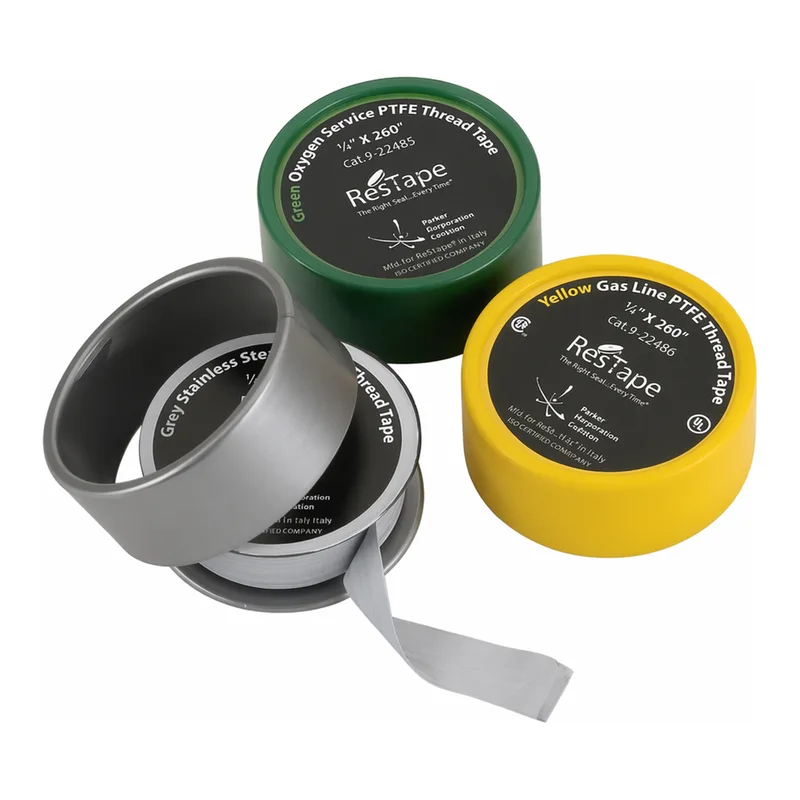 Restek ResTape PTFE Tape, 1/2in x 260in Green PTFE Thread Tape for Oxygen Service, High Purity