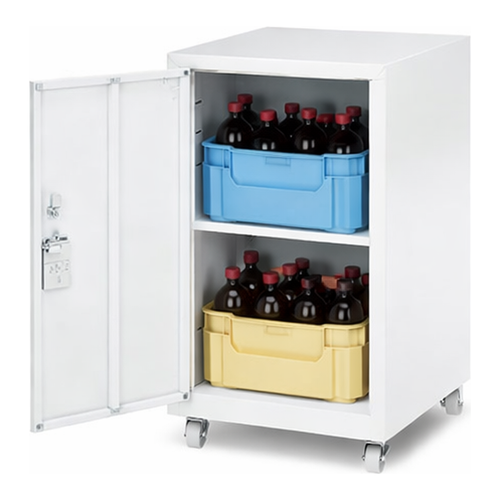AS ONE Chemical Tray Unit (Ut-Lab.) 400 x 450 x 652 Left Door