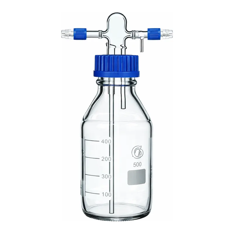 AS ONE Gas Washing Bottle(with Screw GL45), 스크루 캡 가스세척병