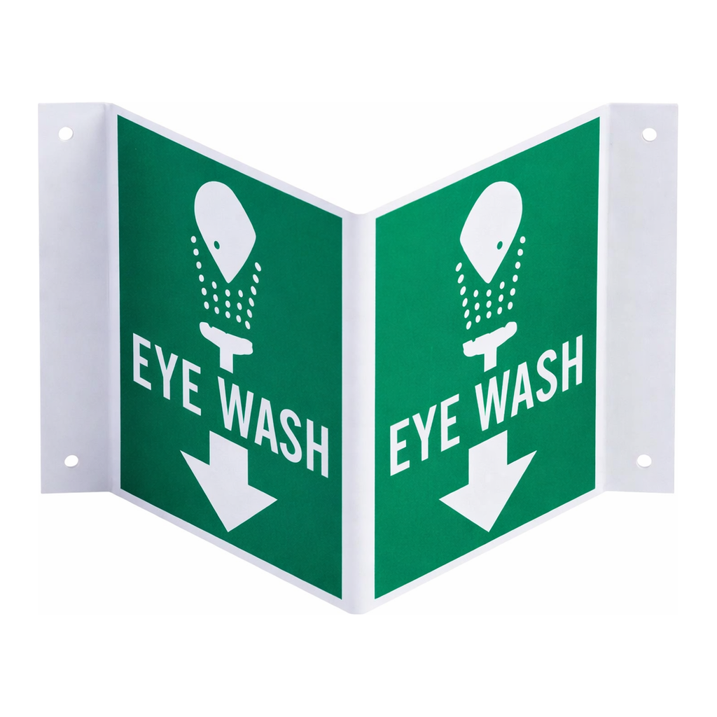 Brady V Eye Wash Sign