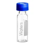 Waters Clear Glass 12 x 32 mm Snap Neck Qsert Vial, with Cap and PTFE/Silicone Septum, 300 µL Volume, 100/pk