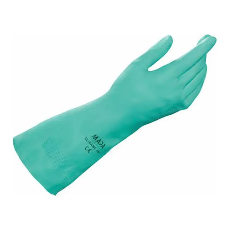 AS ONE Nitrile Glove (Embossed/Cotton Liner) 320mm, 니트릴 장갑(내유·내용제장갑) 320mm