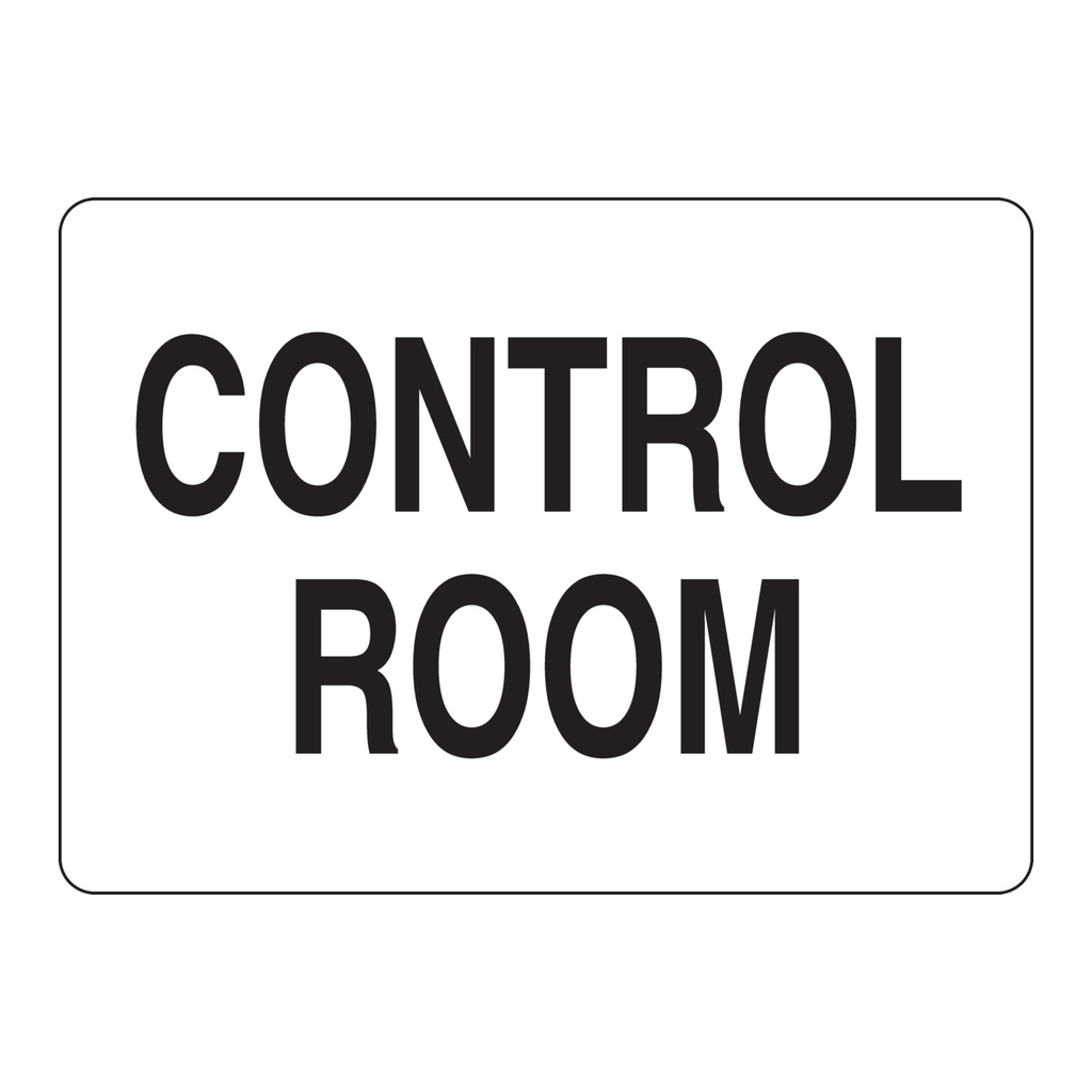 Brady Control Room Sign