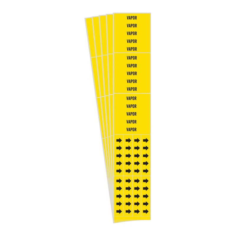 Brady Self-Adhesive Pipe Marker: VAPOR