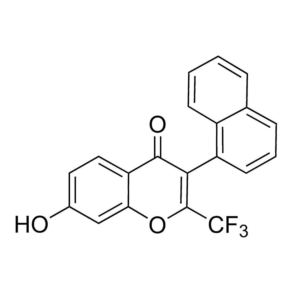 Merck 7-Hydroxy-3-(1-naphthyl)-2-(trifluoromethyl)-4H-chromen-4-one