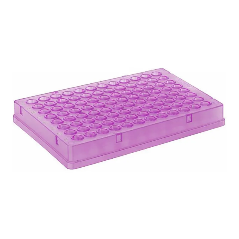 Thermo Fisher Scientific PCR Plate, 96-well, low profile, skirted, black lettering, purple