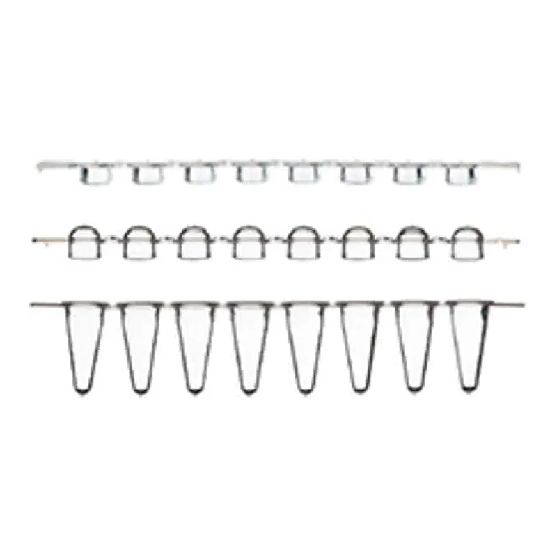 Thermo Fisher Scientific Low Profile Tubes (white) and Ultra Clear Caps, strips of 8