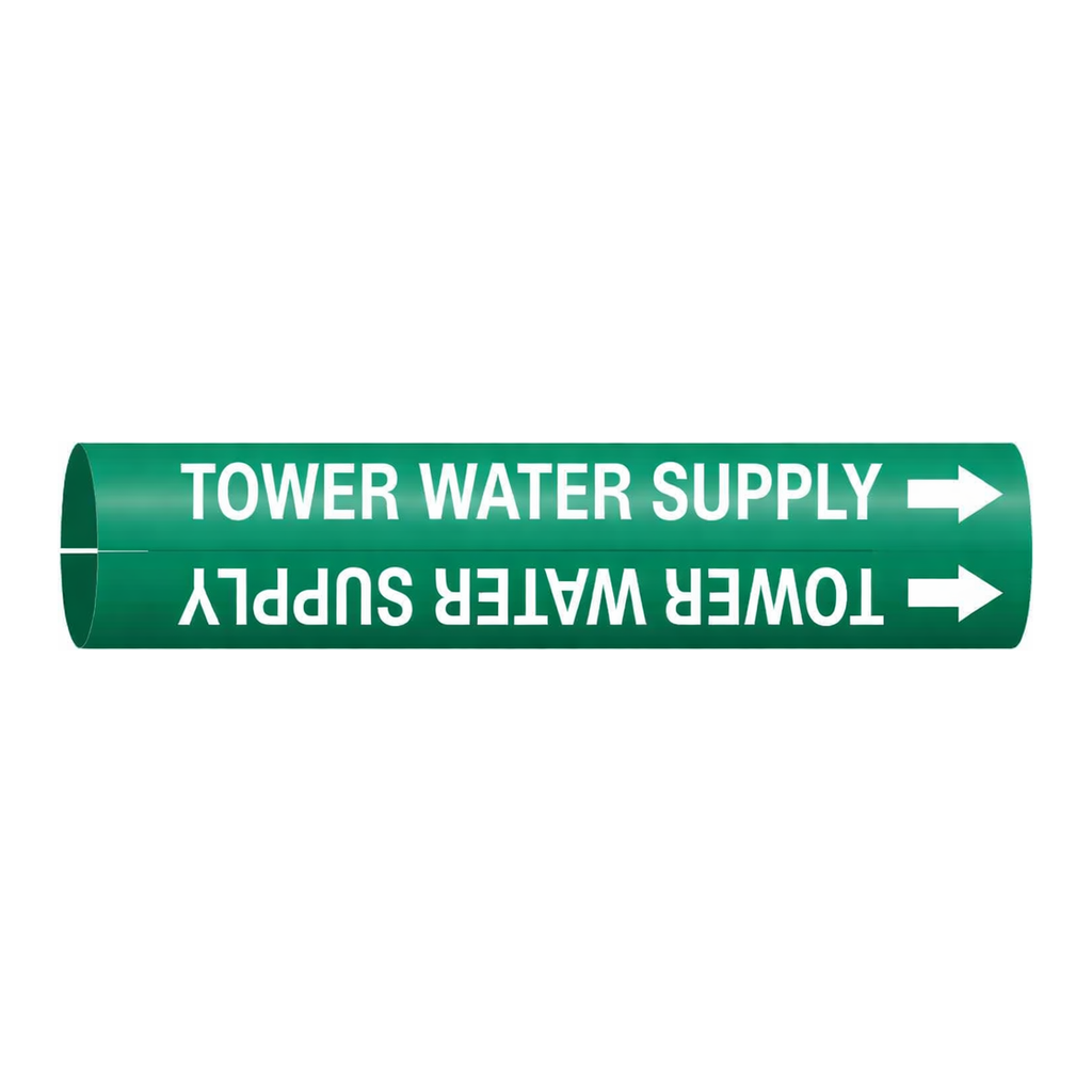 Brady TOWER WATER SUPPLY Snap-On Pipe Marker