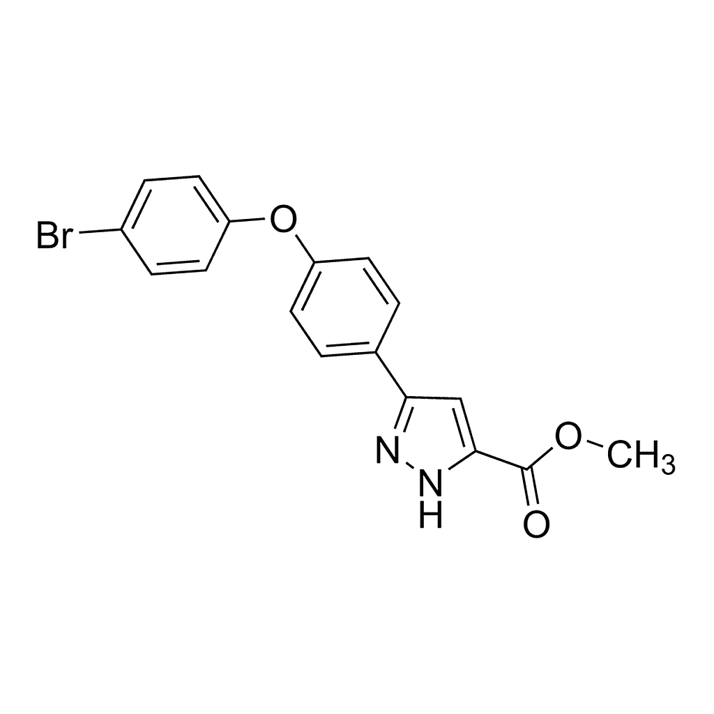 Merck Methyl 3-(4-(4-bromophenoxy)phenyl)-1H-pyrazole-5-carboxylate