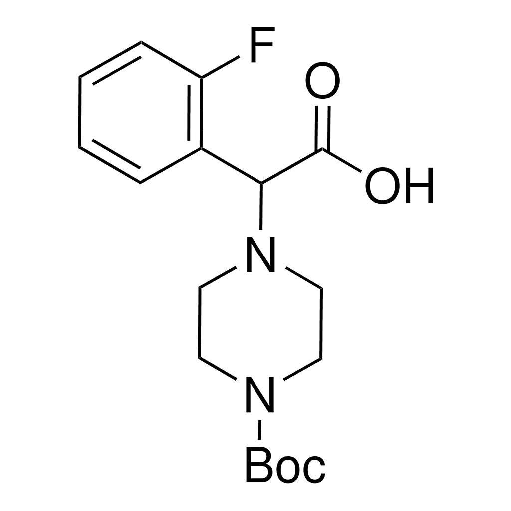 Merck 2-(4-Boc-piperazino)-2-(2-fluorophenyl)acetic acid
