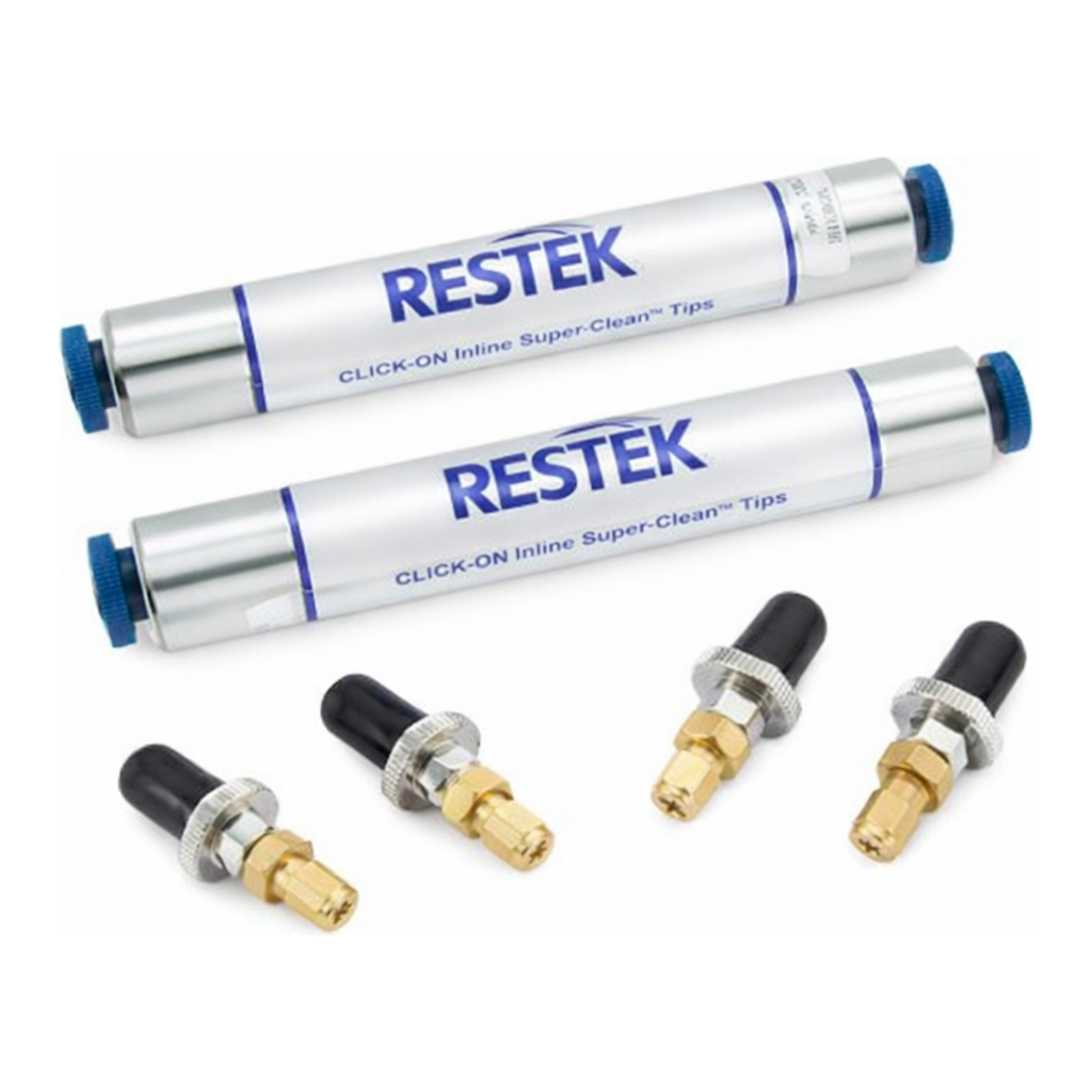Restek Super-Clean Click-on Trap, Complete Fuel Gas Filter Kit, 1/8in Brass, Includes 4 Connector