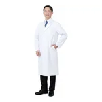 AS ONE Comfortable & Refreshing White Coat (For Men) S