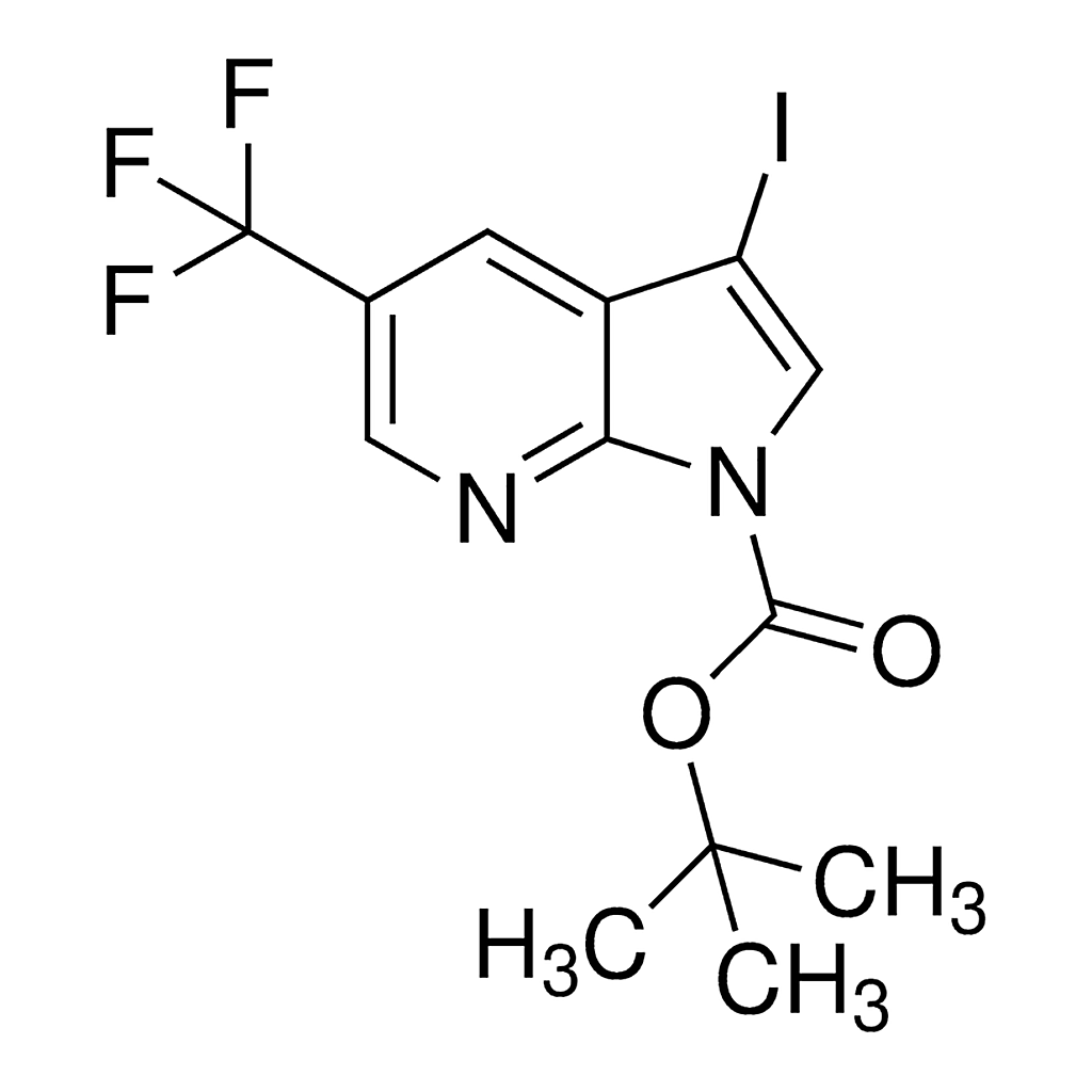 Merck tert-Butyl 3-iodo-5-(trifluoromethyl)-1H-pyrrolo[2,3-b]pyridine-1-carboxylate