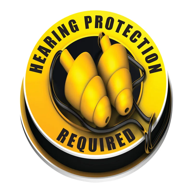 Brady Hearing Protection Required 3D Floor Sign