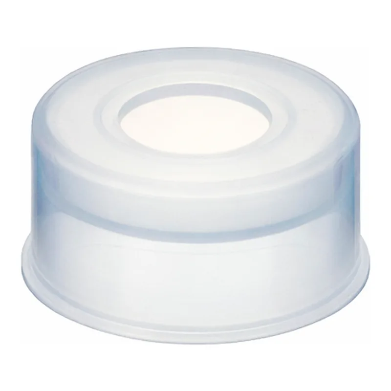 Restek Snap Top Vial Cap, 11mm Clear Polypropylene PTFE Sil Septa Pack of 1000