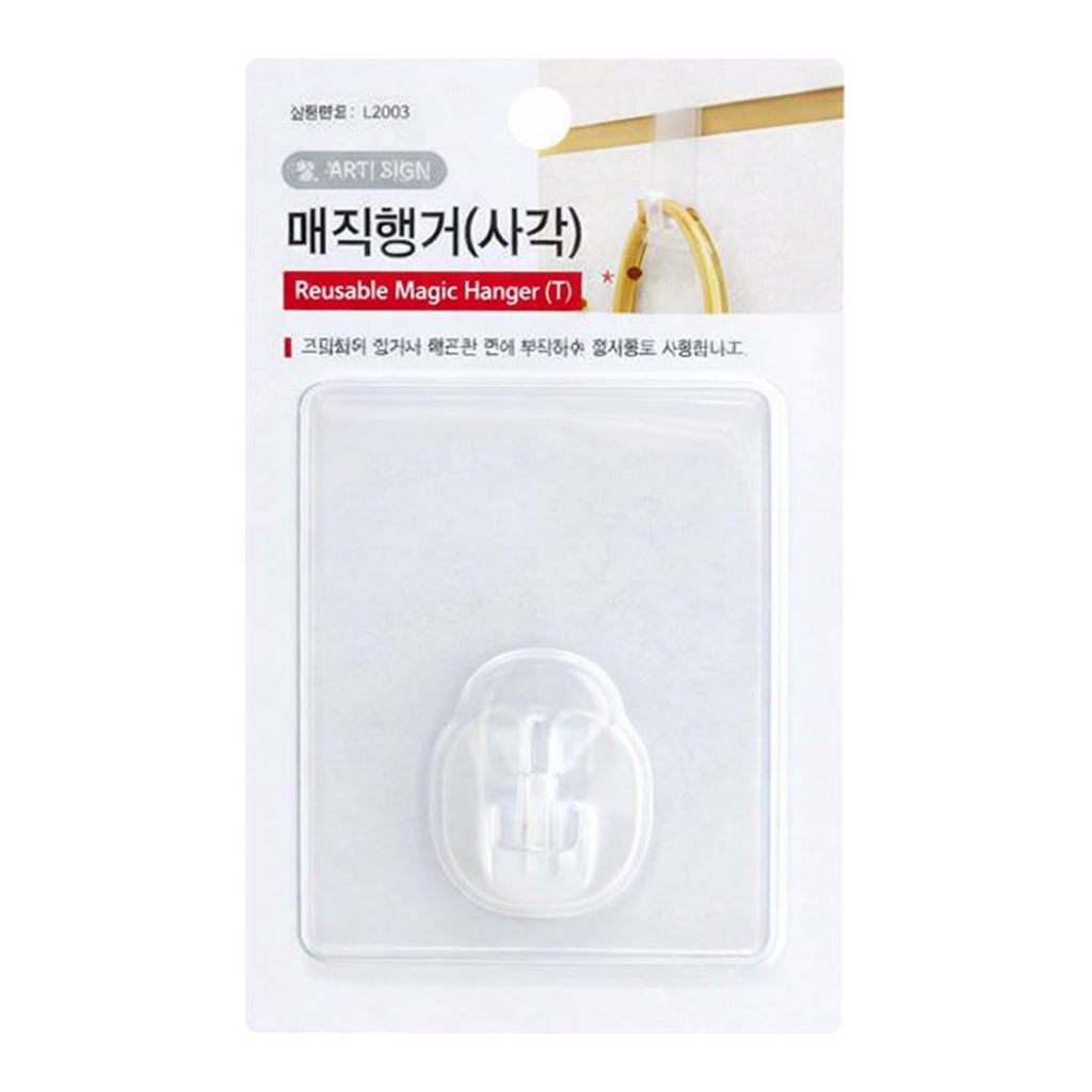 OFFICENEX [P]매직행거(사각/투명/L2003/9915/70*90/1개입/아트사인)