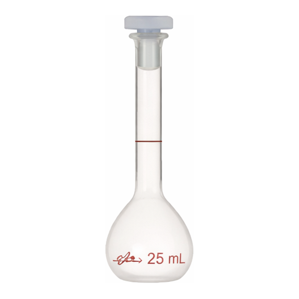 Merck Azlon Clear PMP Volumetric Flask with PPE Stopper