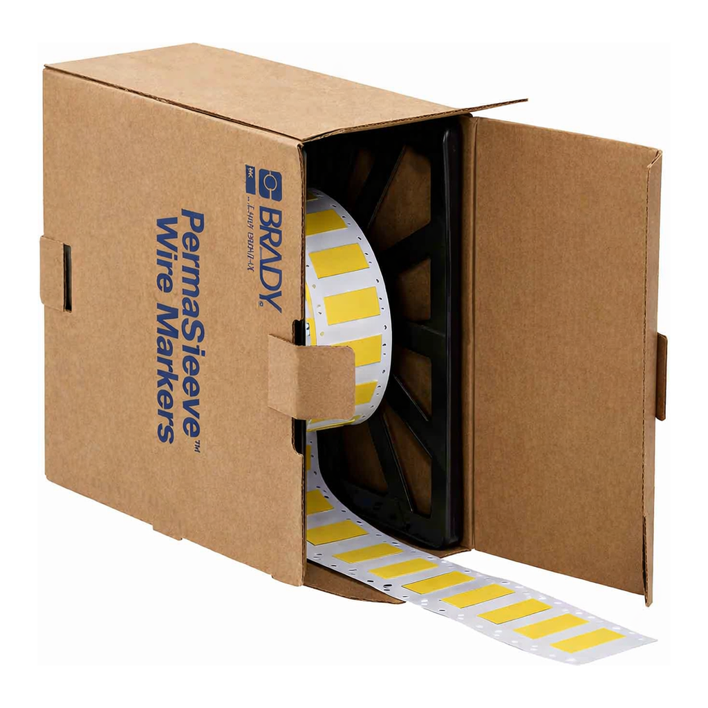 Brady PermaSleeve Diesel Resistant Heat Shrink Labels, 1/2" Dia, for 3" Core Printers