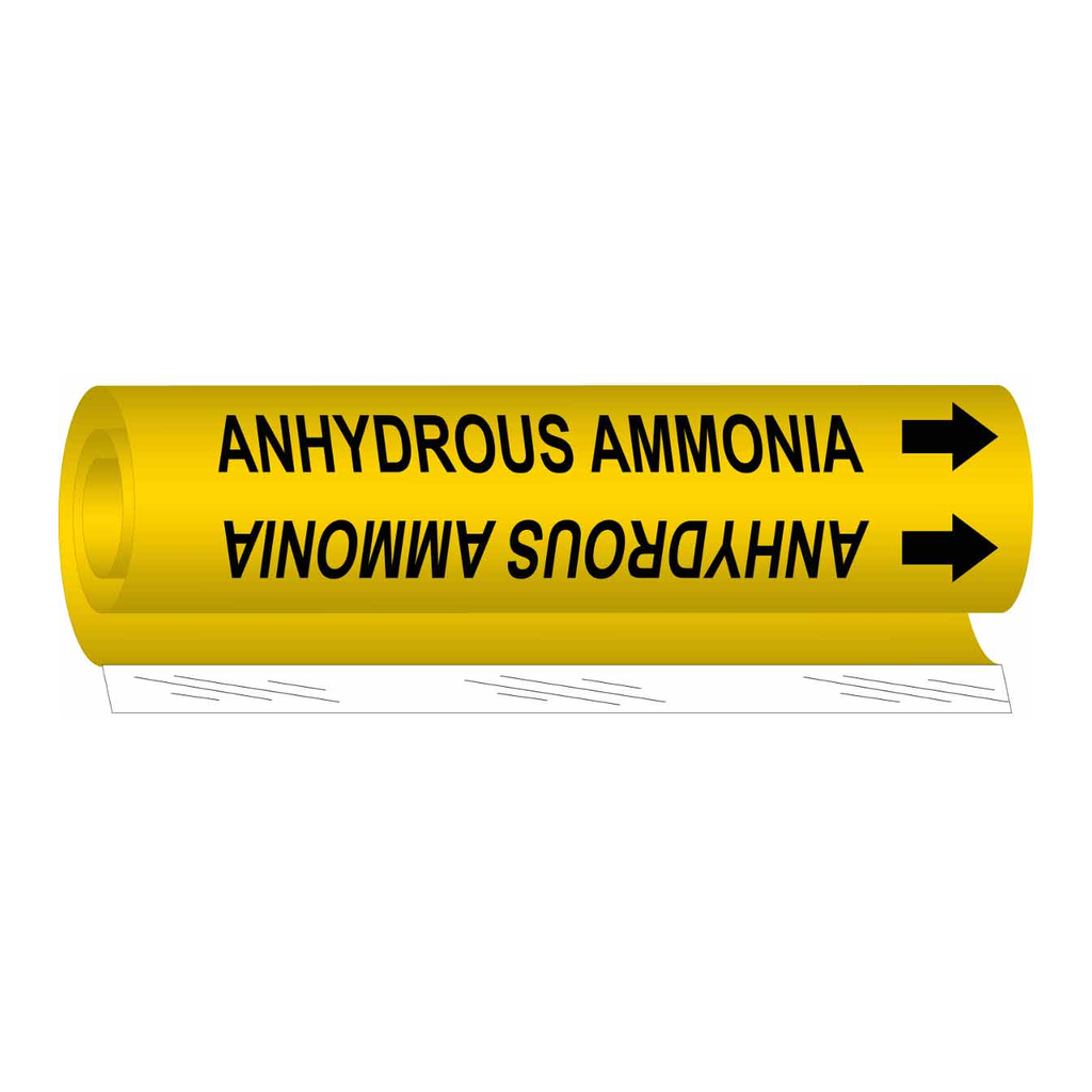 Brady ANHYDROUS AMMONIA High Performance Pipe Marker