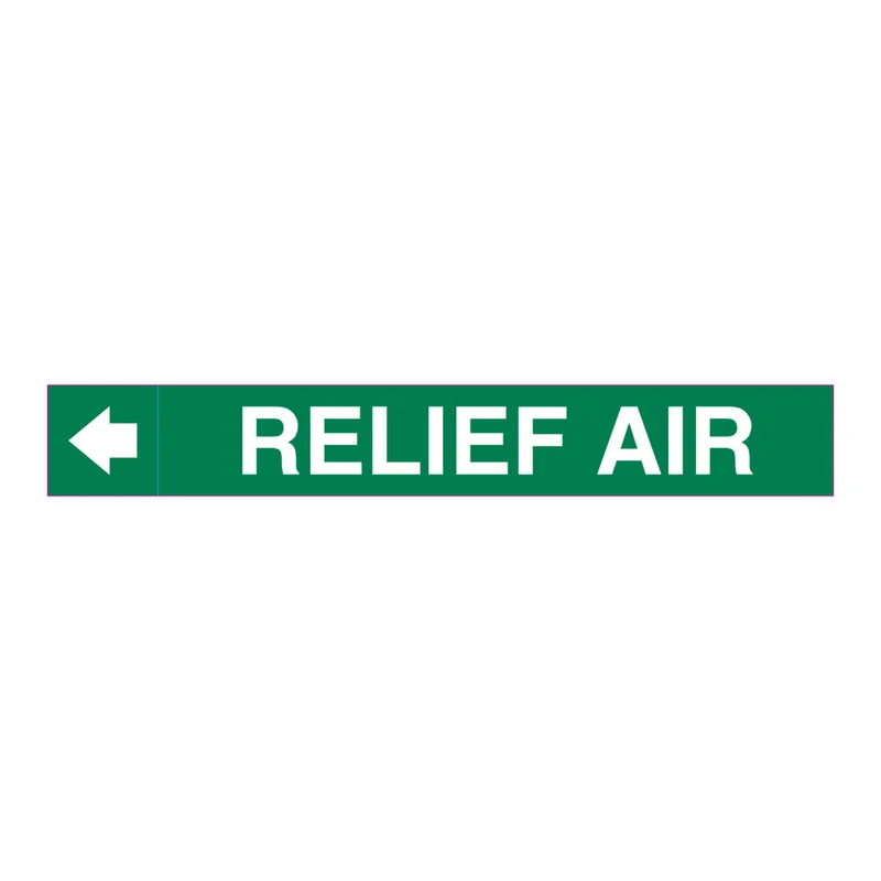 Brady RELIEF AIR Plenum Duct Marker