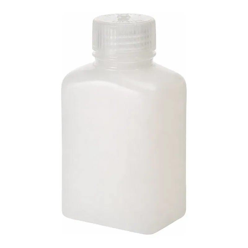 Thermo Fisher Scientific Nalgene Rectangular HDPE Bottles with Closure: Bulk Pack, 125mL