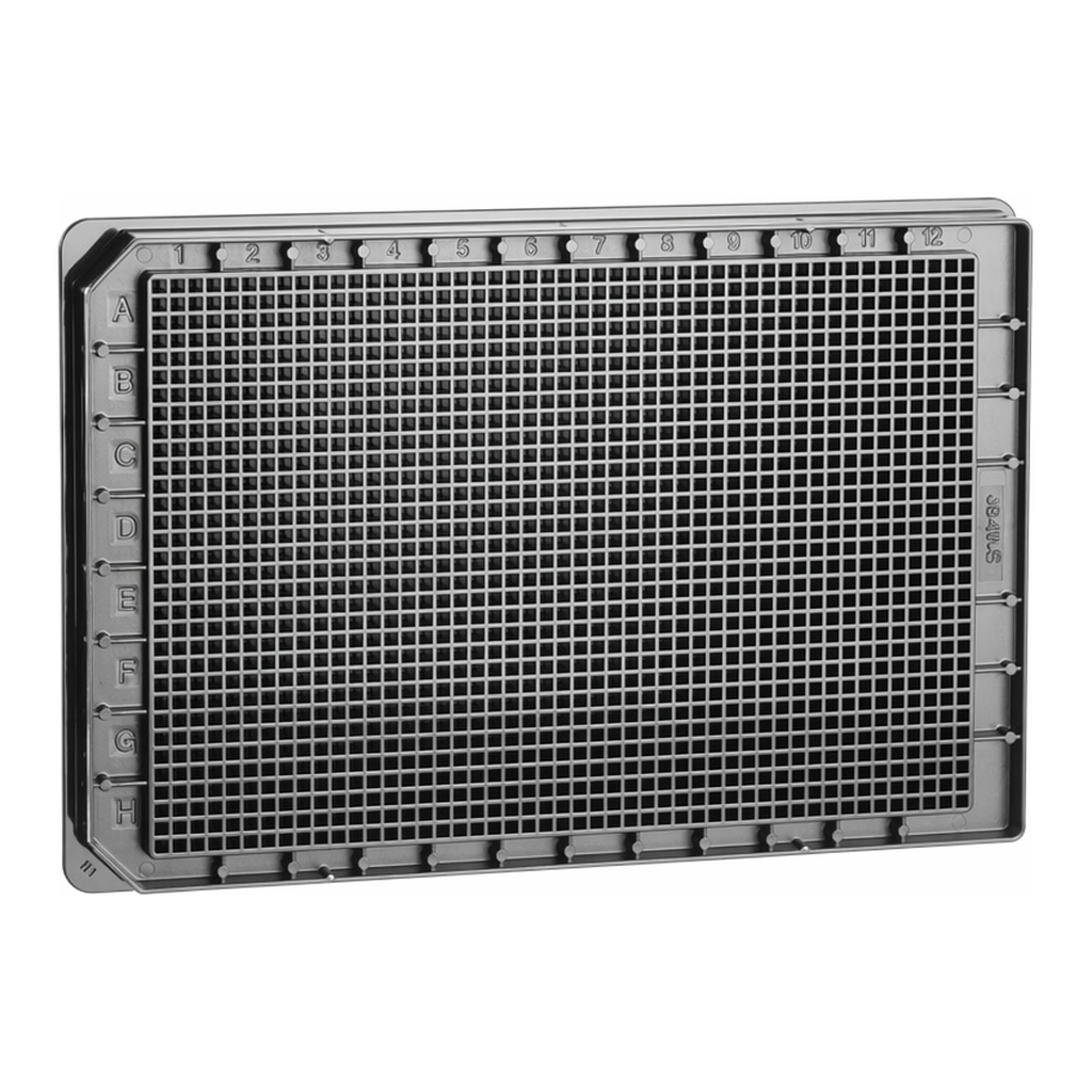 Greiner Bio One CELL CULTURE MICROPLATE, 1536 WELL, PS,F-BOTTOM, HIBASE, BLACK, TC, LID, STERILE, 10 PCS./BAG