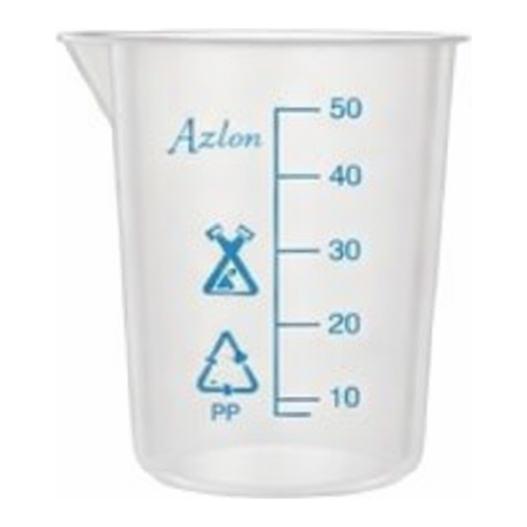 Merck Azlon Tapered Beakers with Printed Graduations