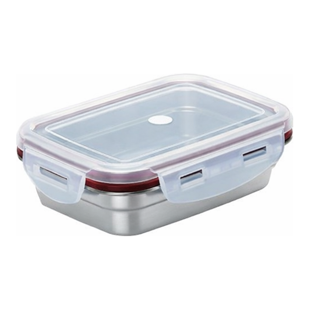 AS ONE Stainless Steel Square Container (Lock Type) 350mL