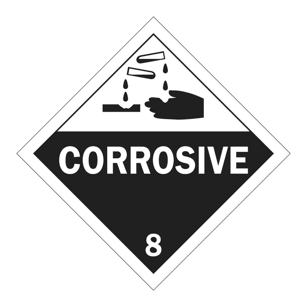 Brady Corrosive 8 Sign