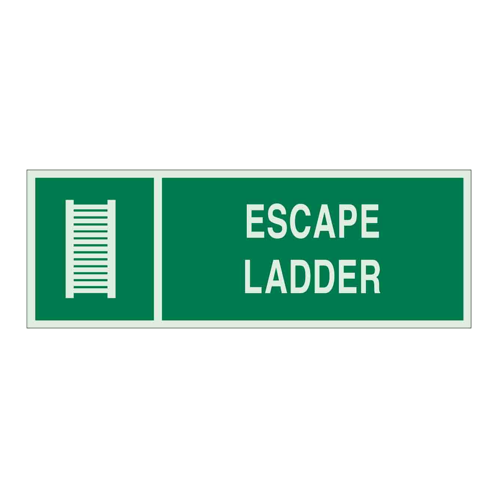 Brady BradyGlo Escape Ladder Sign