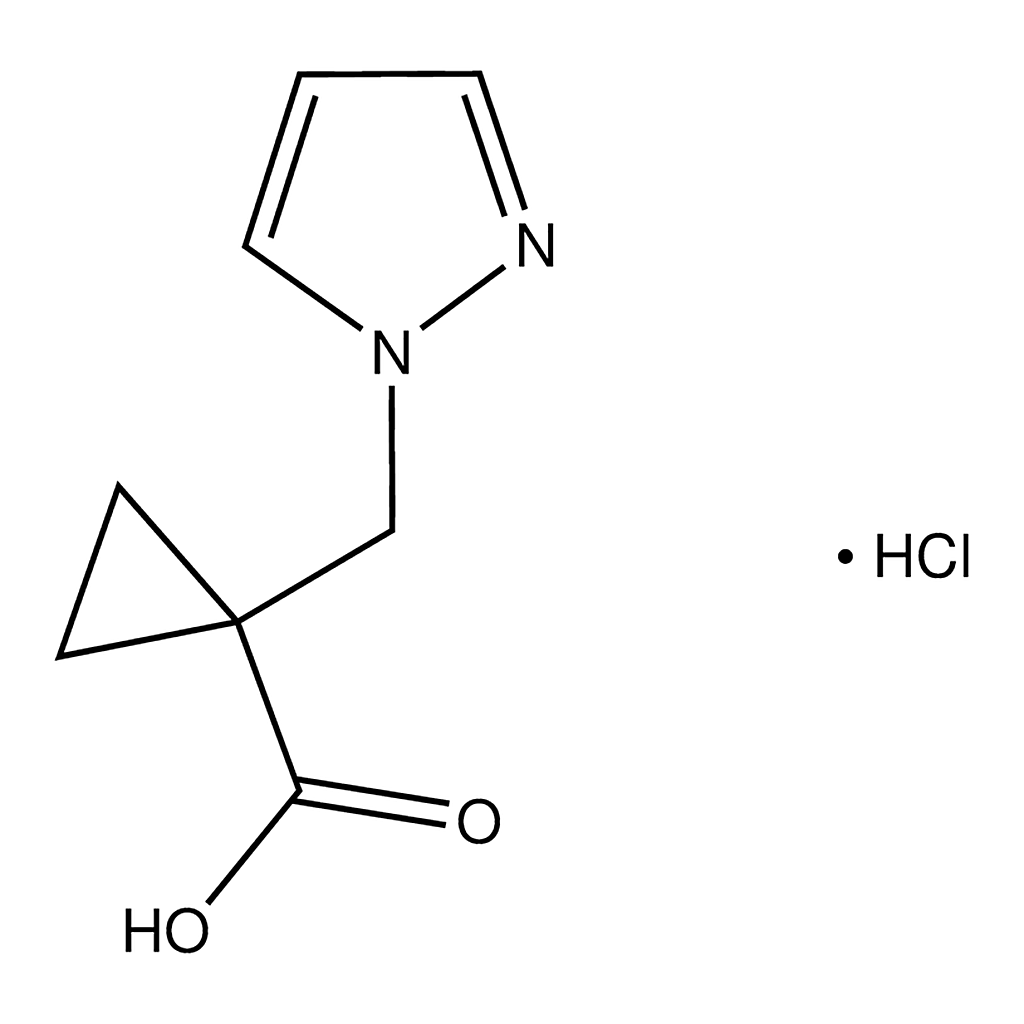 Merck 1-(1H-Pyrazol-1-ylmethyl)cyclopropanecarboxylic acid hydrochloride