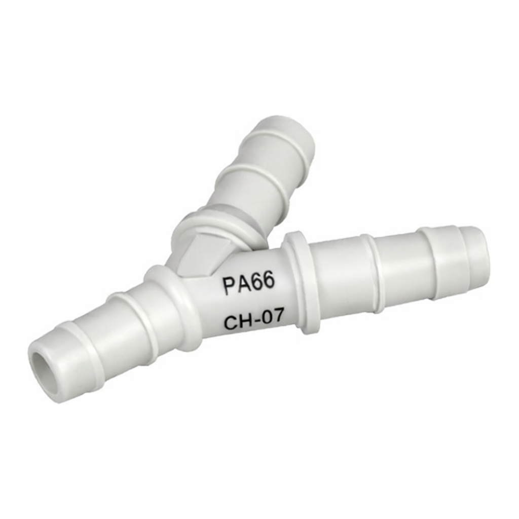 Waters Barbed Y-Connector, 1/4 in ID