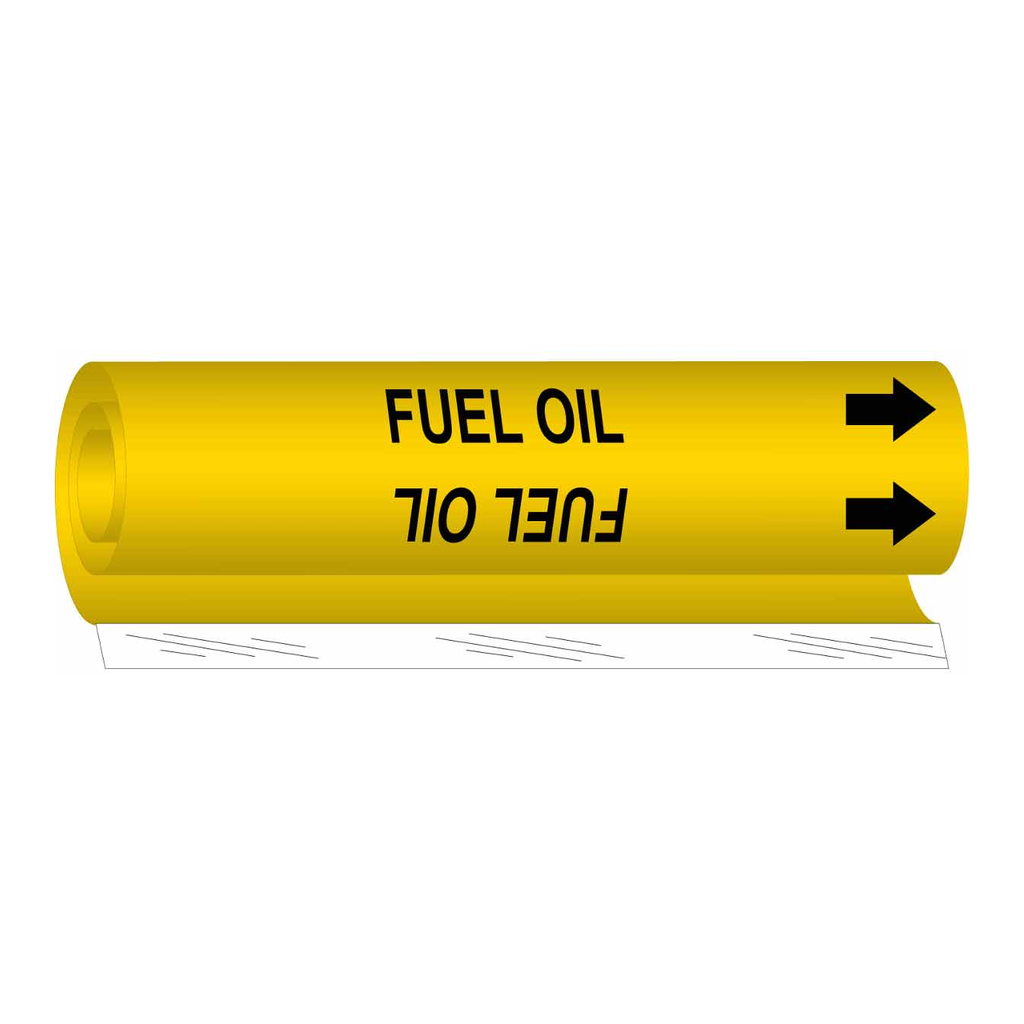 Brady FUEL OIL High Performance Pipe Marker