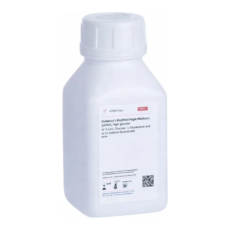 Himedia Dulbecco`s Modified Eagle Medium (DMEM), High glucose w/ 4.5gms Glucose per litre w/o L-Glutamine, Calcium chloride, HEPES buffer, Sodium pyruvate and Sodium bicarbonate