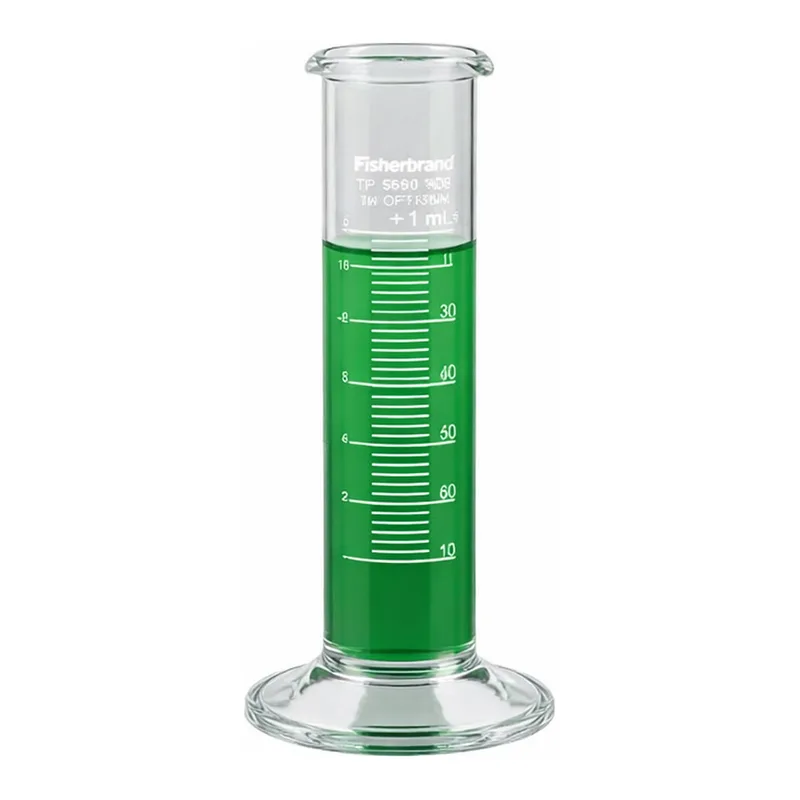 Thermo Fisher Scientific Low-Form Cylinders with Double Metric Scales, Capacity: 50mL; Subdivisions: 1mL