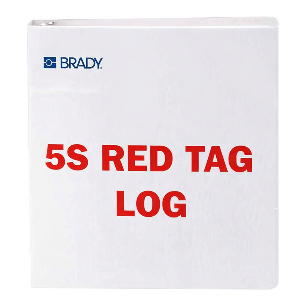 Brady 5S Red Tag Log Binder