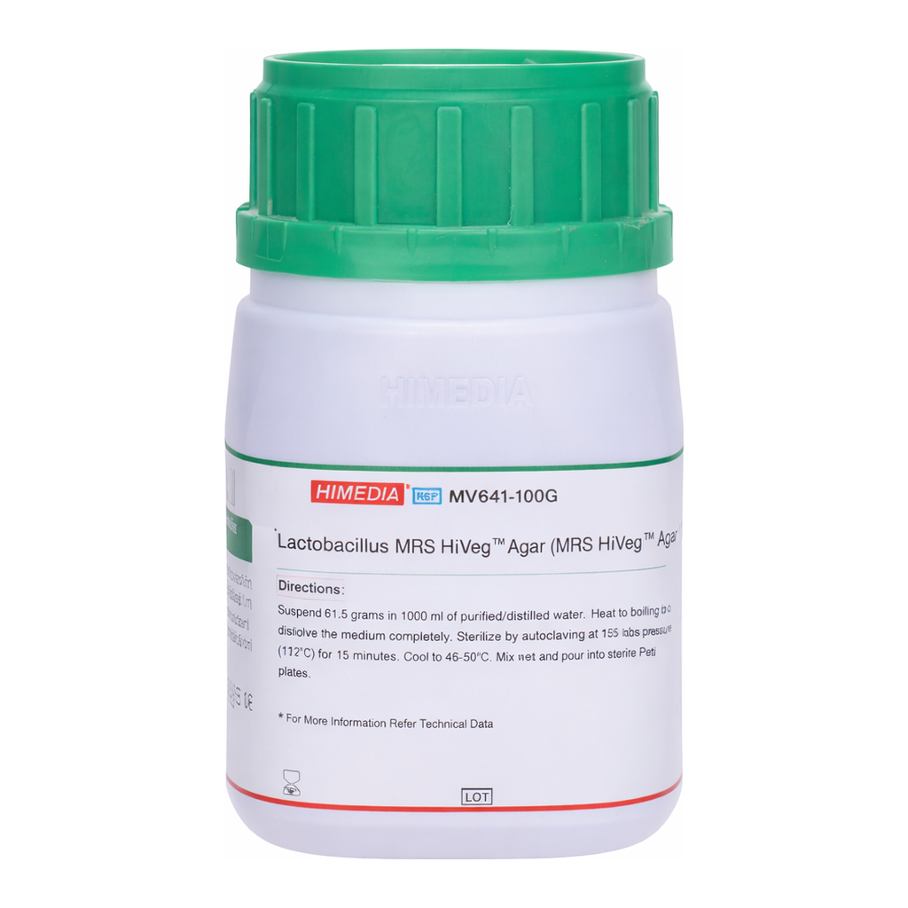 Himedia Lactobacillus MRS HiVeg Agar  (MRS HiVeg Agar)