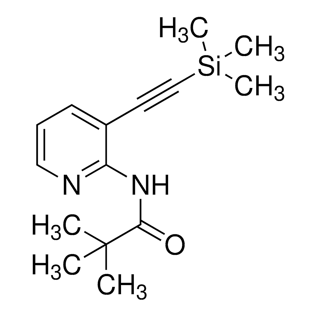Merck 2,2-Dimethyl-N-(3-trimethylsilanylethynyl-pyridin-2-yl)-propionamide