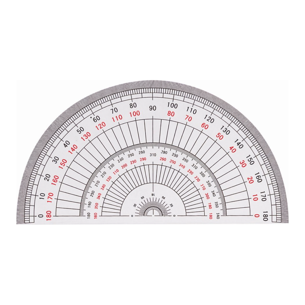 OFFICENEX 아톰 반원분도기(18cm/반원)