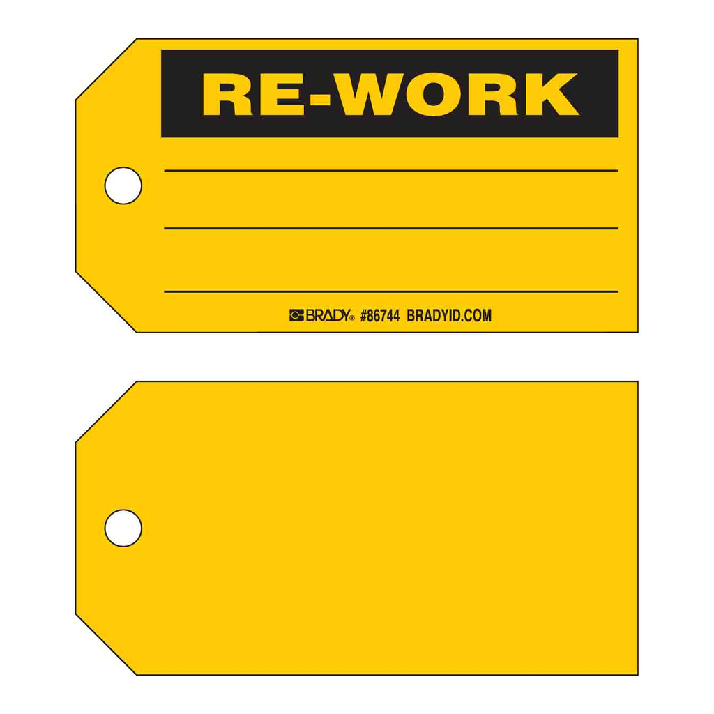 Brady RE-WORK Production Tag