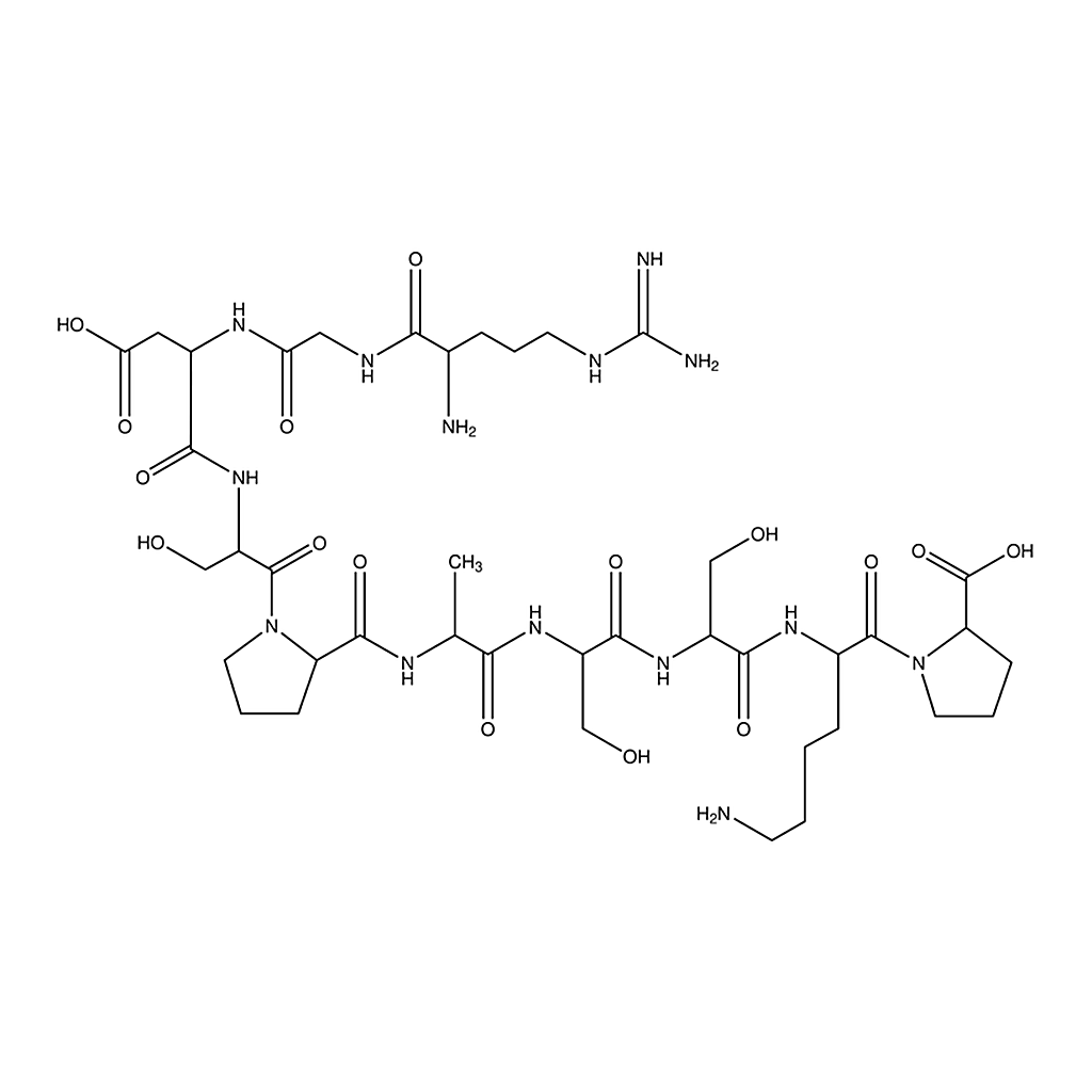 Merck Arg-Gly-Asp-Ser-Pro-Ala-Ser-Ser-Lys-Pro