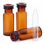 Agilent Vial,snap,300ul,w/insrt,ambr,100PK