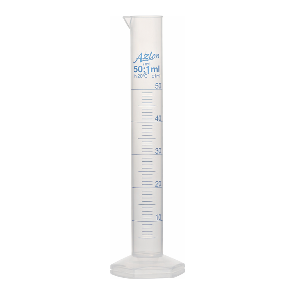 Merck Azlon Hexagonal Base Polypropylene Cylinders with Printed Graduations