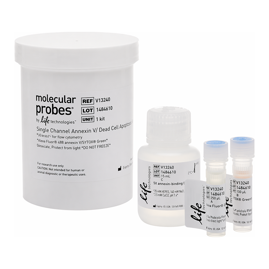 Thermo Fisher Scientific Single-Channel Dead Cell Apoptosis Kit with Annexin V Alexa Fluor 488 and SYTOX Green Dyes, for flow cytometry
