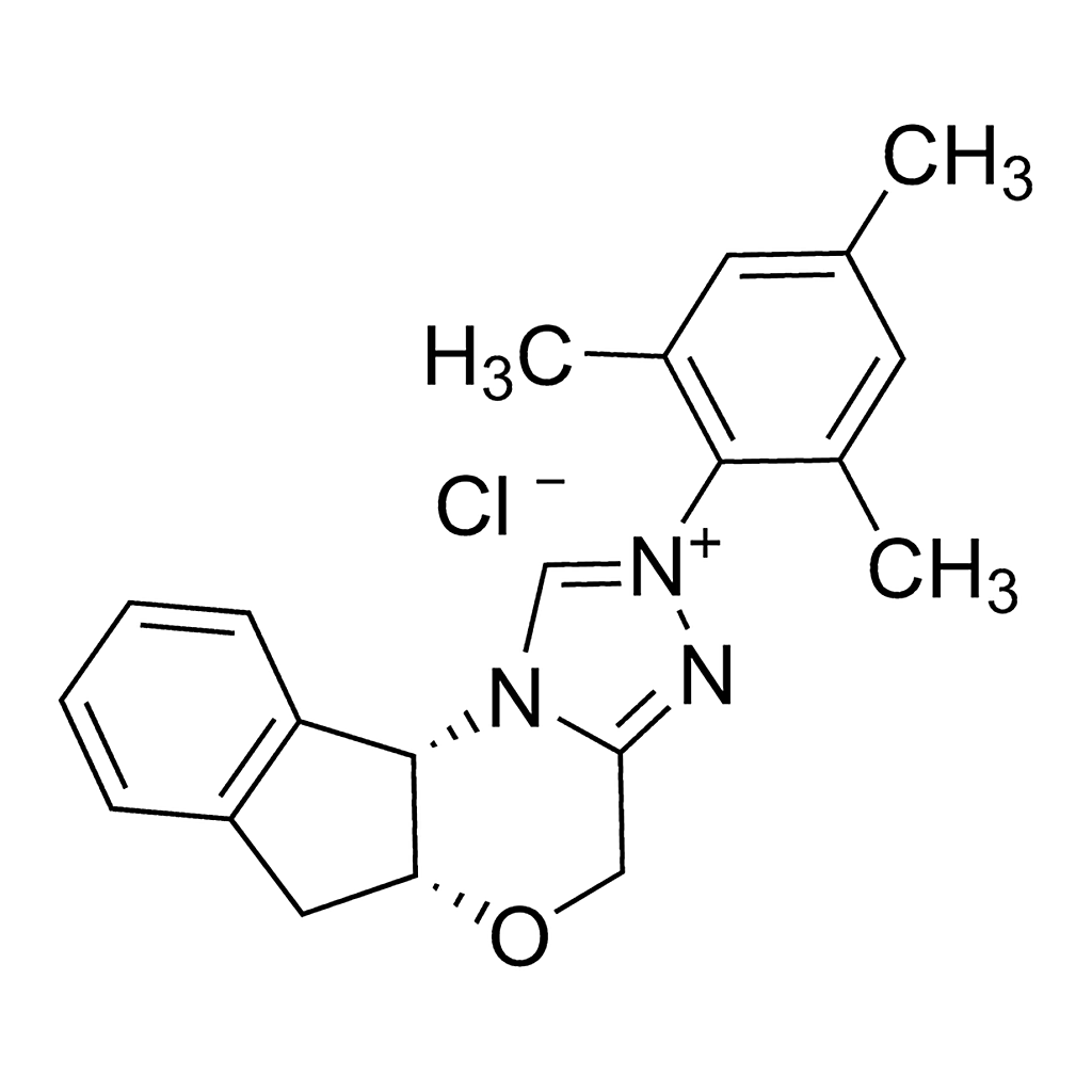 Merck (5aR,10bS)-5a,10b-Dihydro-2-(2,4,6-trimethylphenyl)-4H,6H-indeno[2,1-b]-1,2,4-triazolo[4,3-d]-1,4-oxazinium chloride monohydrate