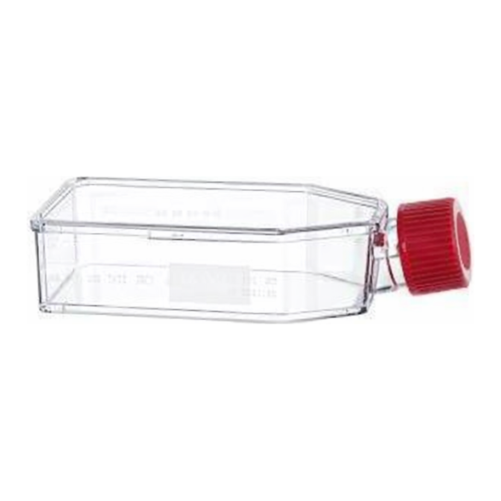 Greiner Bio One CELL CULTURE FLASK, 50 ML, 25 CM², PS,CELLCOAT®, POLY-D-LYSINE, RED FILTER SCREW CAP, 10 PCS./BAG